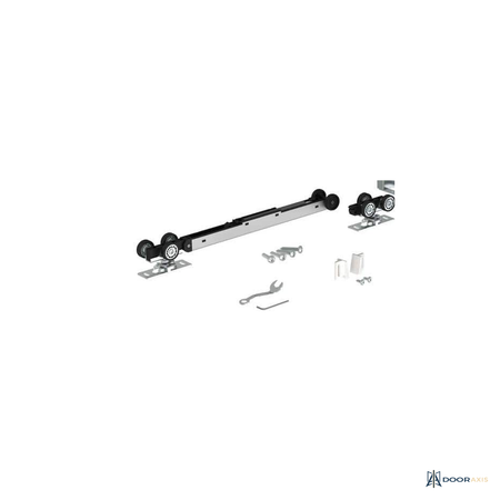 Door Axis Soft Close Aluminum Track Pocket Door Frame Kit, 24 to 36 in Doors up to 84 in - panel and glazing detail