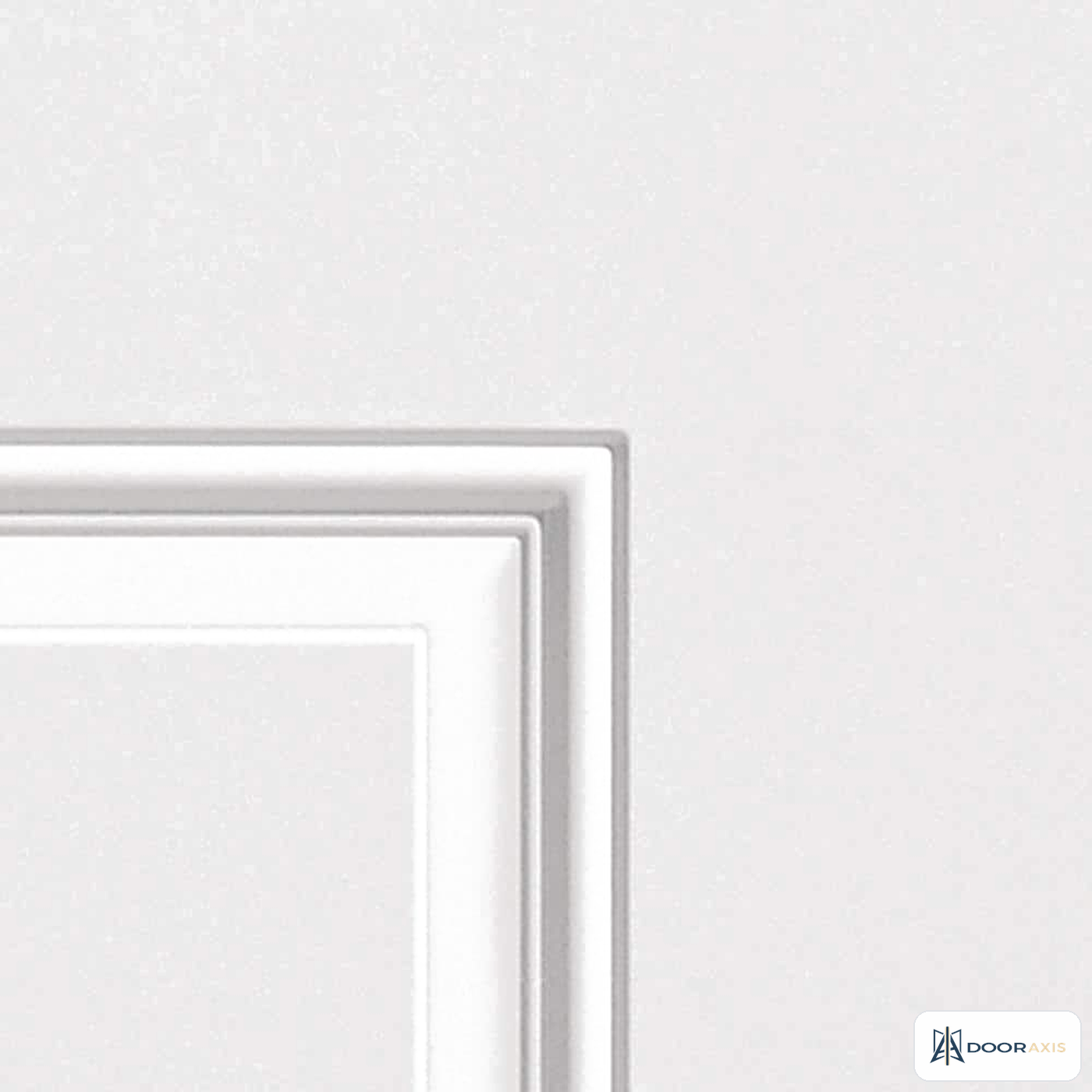 Door Axis 32 in x 80 in 6-Panel Steel Front Door Slab, Universal Reversible - panel and glazing detail