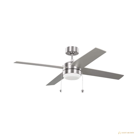 Light Archon Alder 52 in. Integrated LED Downrod Ceiling Fan with Reversible Walnut Blades - construction detail