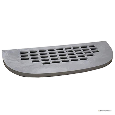 Spectre Window 40 in. x 17 in. Window Well Cover - frame and hardware detail