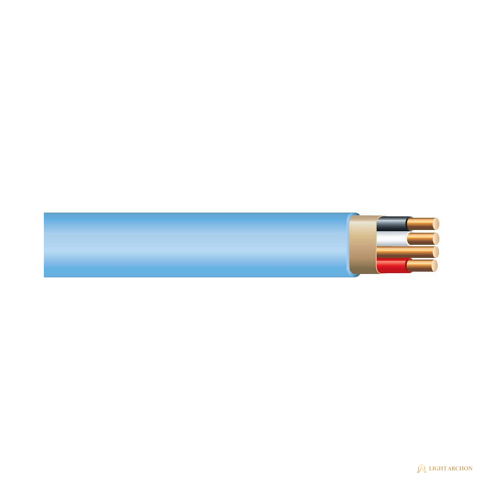 Light Archon SwitchLoop 14/3 Copper NM-B Cable with Ground - construction detail