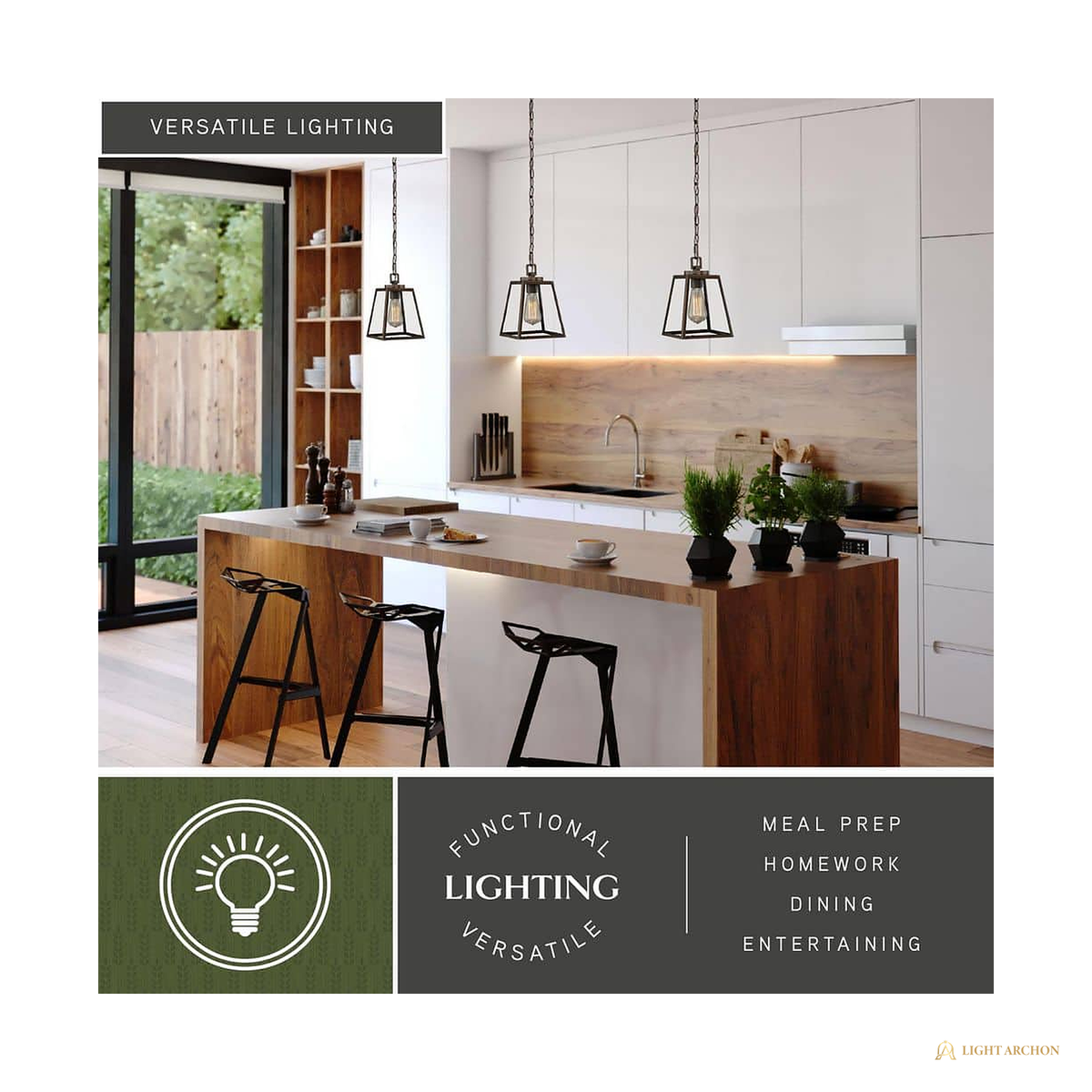 Light Archon Fenwick 7 in. Lantern Mini Pendant with Clear Glass Panels - construction detail