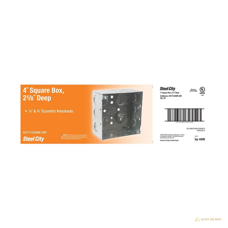 Light Archon SteelForm 4 in. Square Steel Boxes - construction detail
