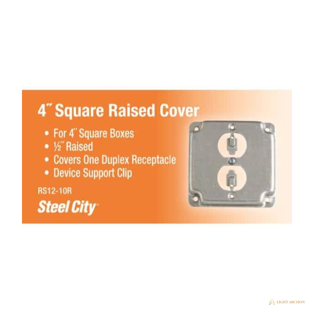 Light Archon RiseWorks Steel Covers for 4 in. Square Boxes - construction detail
