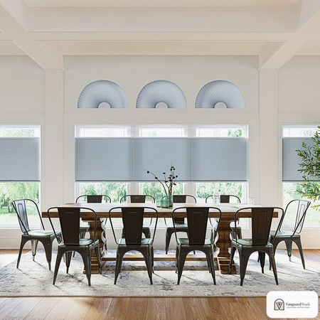 Vanguard Shade Cellular Arch Shade, Fixed, Custom - detail view