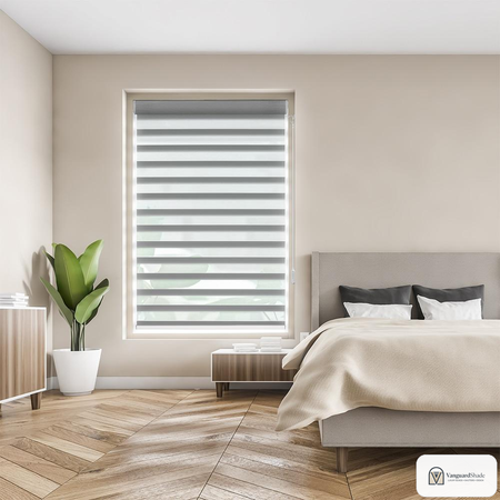 Vanguard Shade Horizontal Sheer Shade, Light Filtering, Custom Cut - detail view