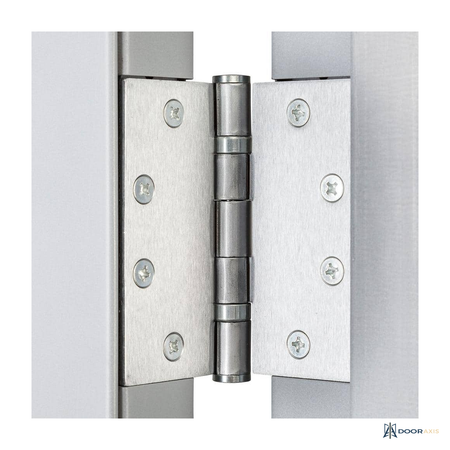 Door Axis 36 in x 84 in Fire-Rated Steel Commercial Door Kit with Panic Bar, Left Hand - panel and glazing detail