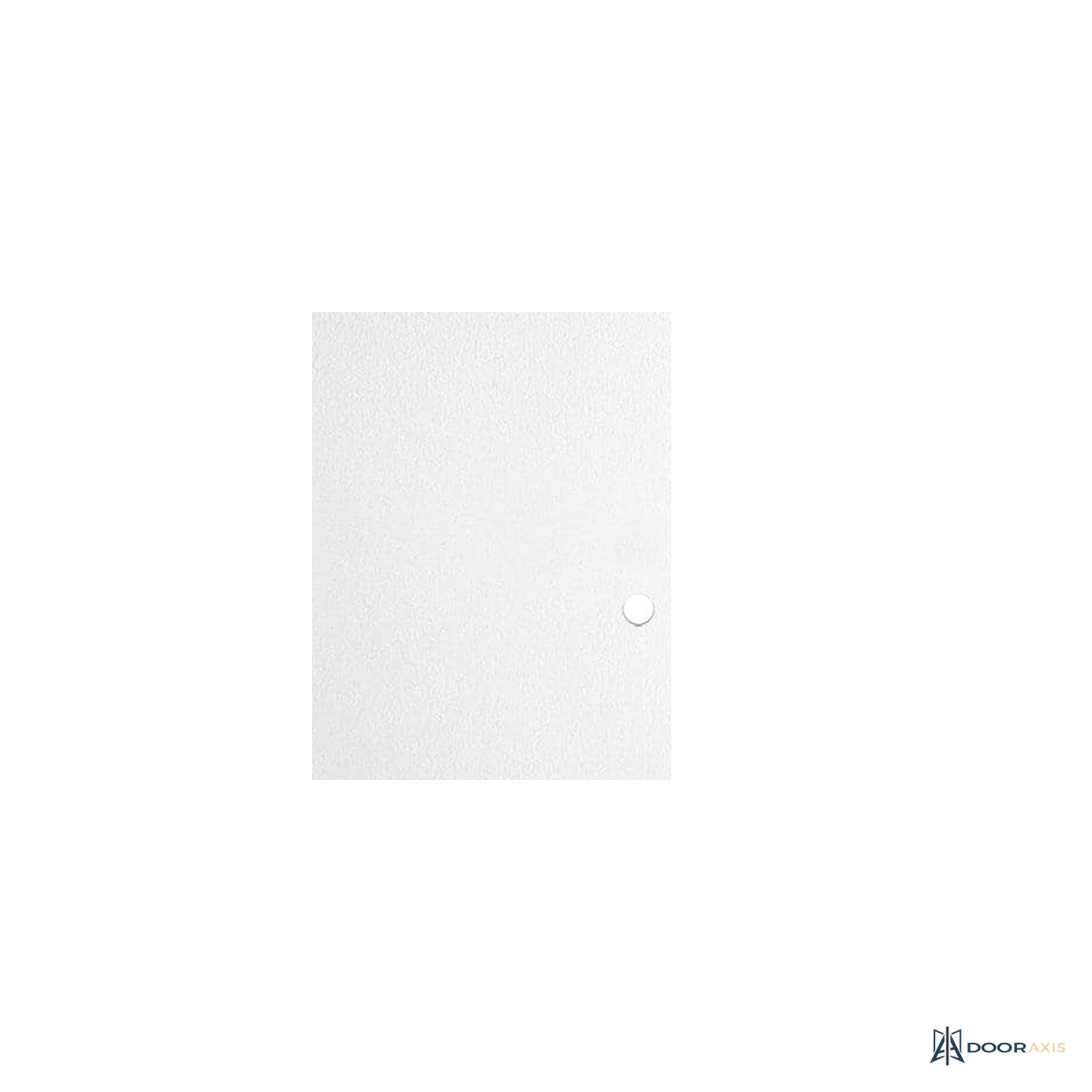 Door Axis 30 in x 80 in Flush Smooth Hollow Core Composite Interior Door Slab, Primed White - panel and glazing detail