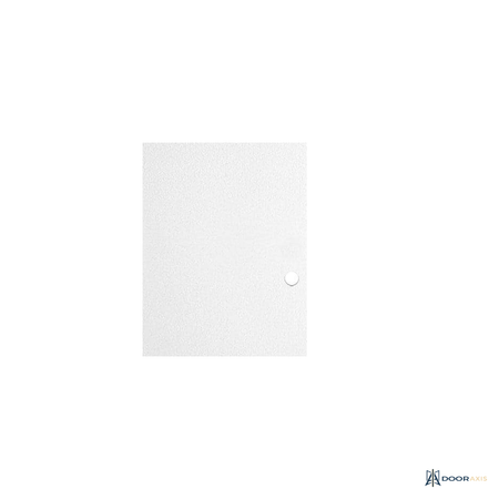 Door Axis 30 in x 80 in Flush Smooth Hollow Core Composite Interior Door Slab, Primed White - panel and glazing detail