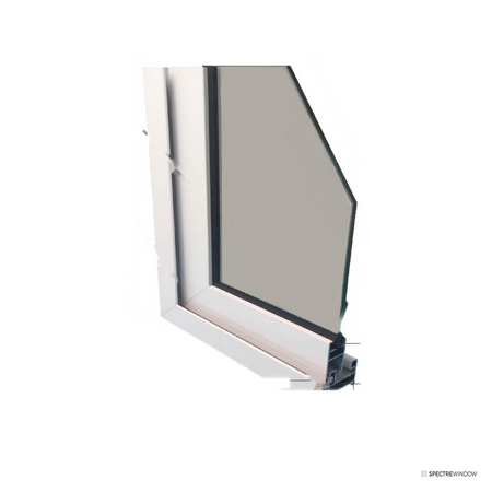 Spectre Window 72 Series Aluminum Sliding Window, Insulated Glass - frame and hardware detail