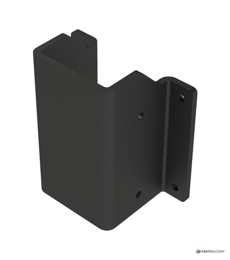 Fast Balcony Flat-Face Fascia-Mount Aluminum Balcony System - frame and rail detail