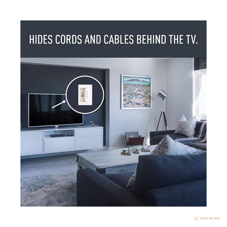 Light Archon MediaFrame Recessed TV Power and Low-Voltage Box - construction detail