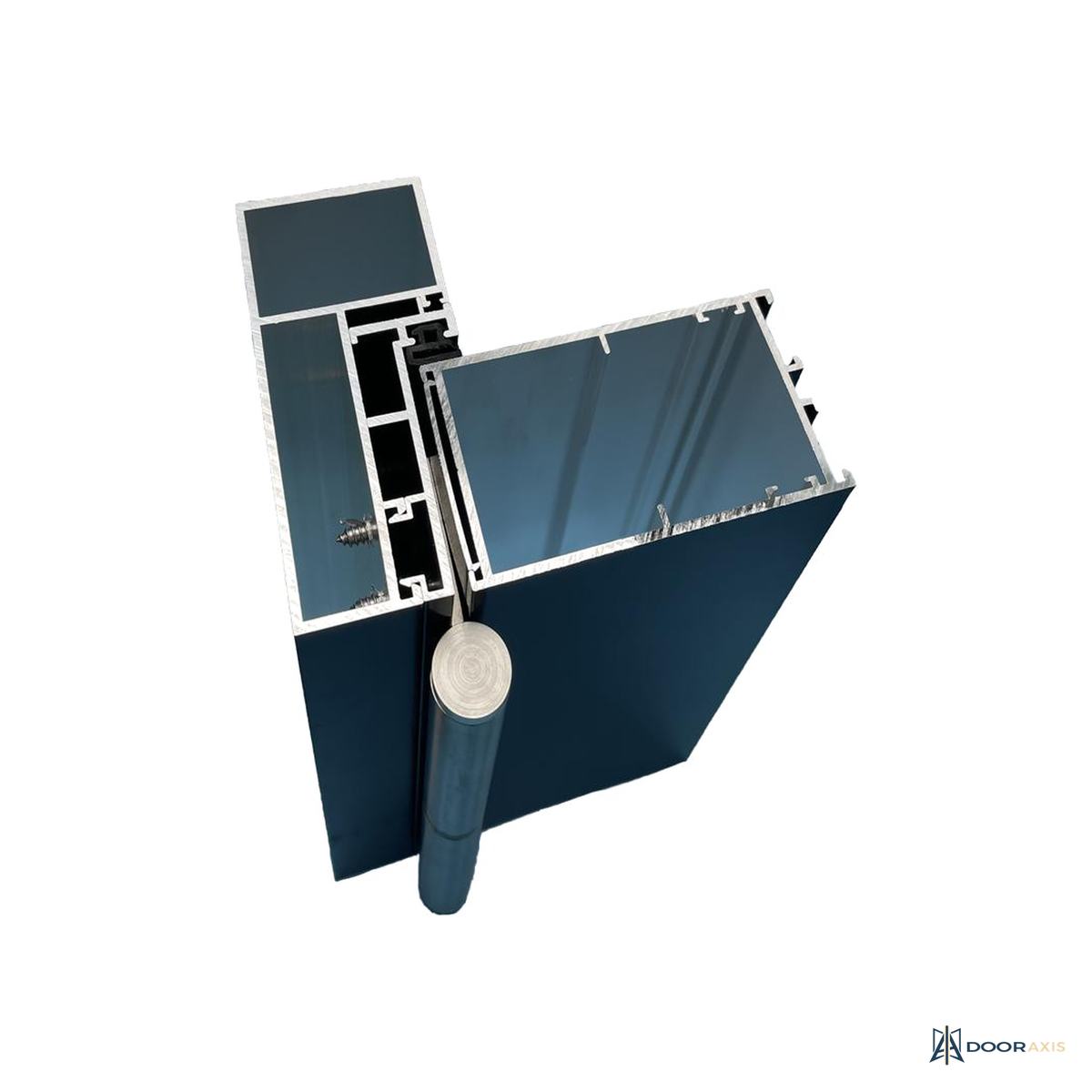 Door Axis 100 Series Aluminum Pivot Entry Door, Full Lite Glass - panel and glazing detail