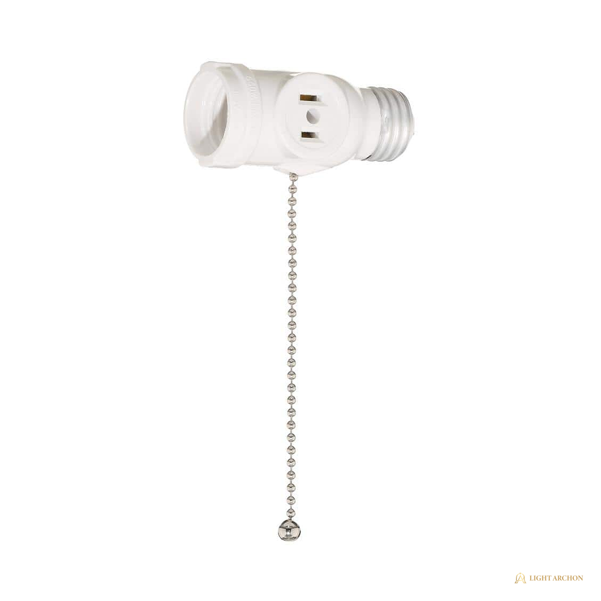 Light Archon SocketWorks E26 Socket Adapters and Outlet-Box Lampholder, White - construction detail