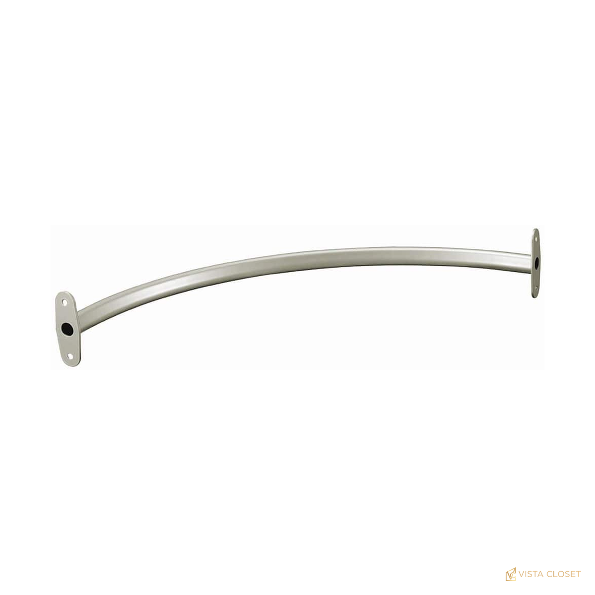 Vista Closet 30 in. to 48 in. Adjustable Teardrop Closet Rod - construction detail