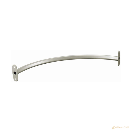Vista Closet 30 in. to 48 in. Adjustable Teardrop Closet Rod - construction detail