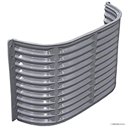 Spectre Window 42 in. x 19 in. x 15 in. Basement Window Well - frame and hardware detail