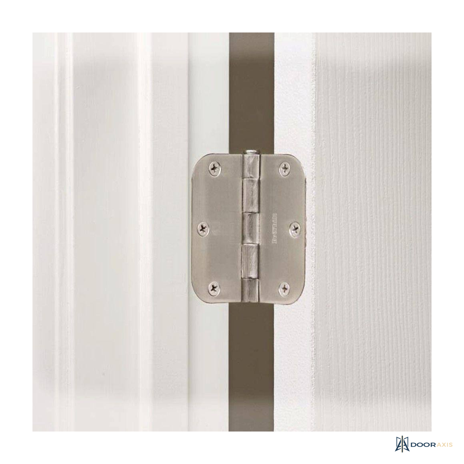 Door Axis Squeak-Free Steel Butt Door Hinge, Mortise Mount - panel and glazing detail