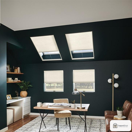 Vanguard Shade Skylight Cellular Shade, Blackout, Custom Cut - detail view