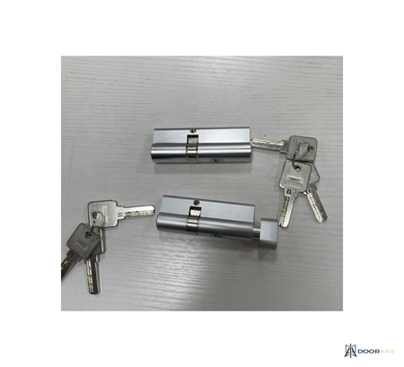 Door Axis Entry Door Hardware Set, Mortise Lock with Handle Options - panel and glazing detail