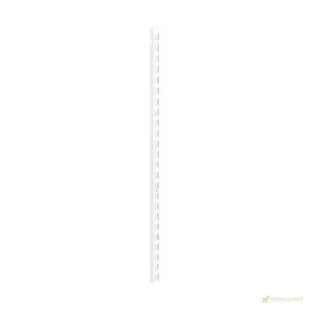 Vista Closet 80 in. White Hang Track and Support Bracket Hardware - construction detail