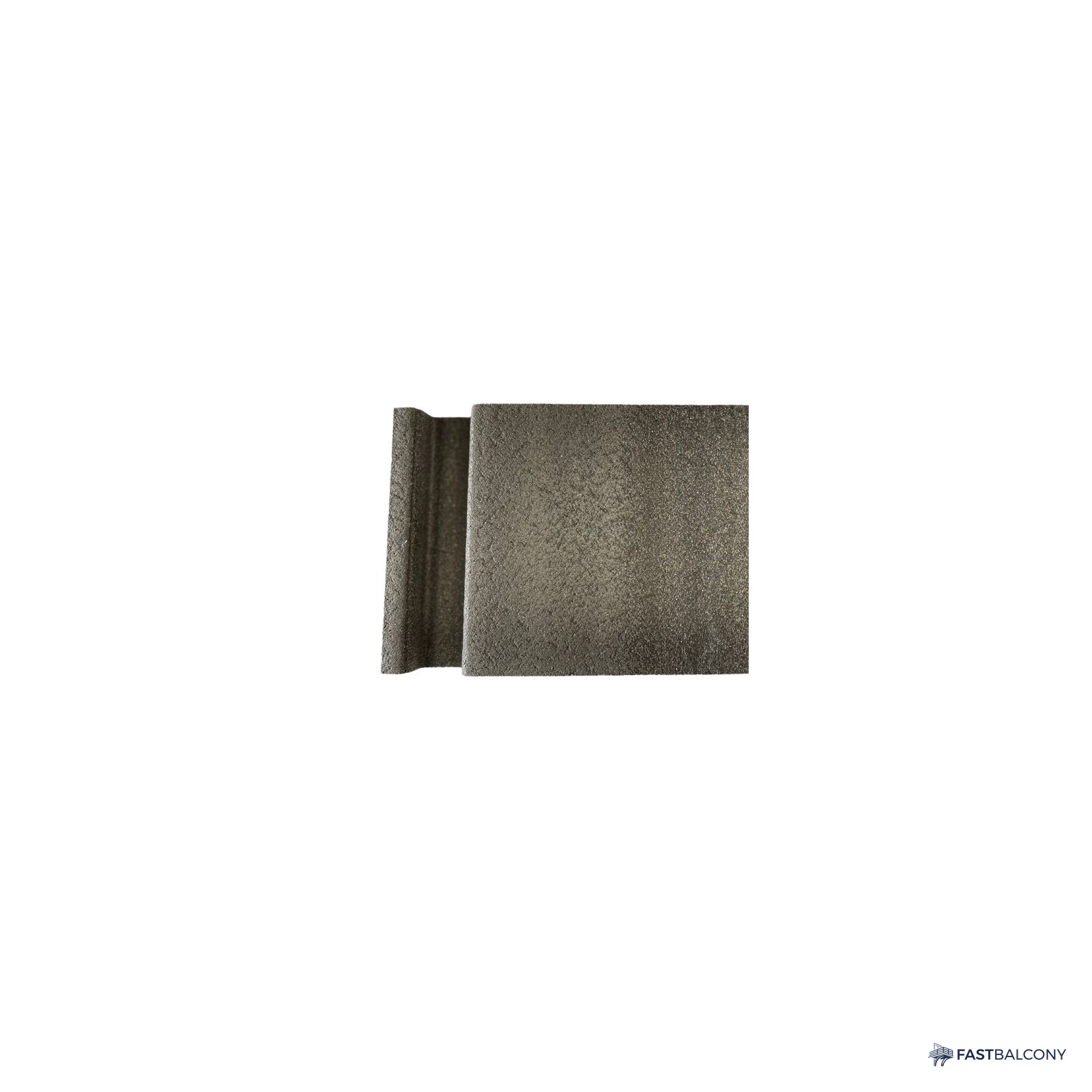 Fast Balcony WPC Composite Deck Board and Keel Clip Hardware Set - frame and rail detail