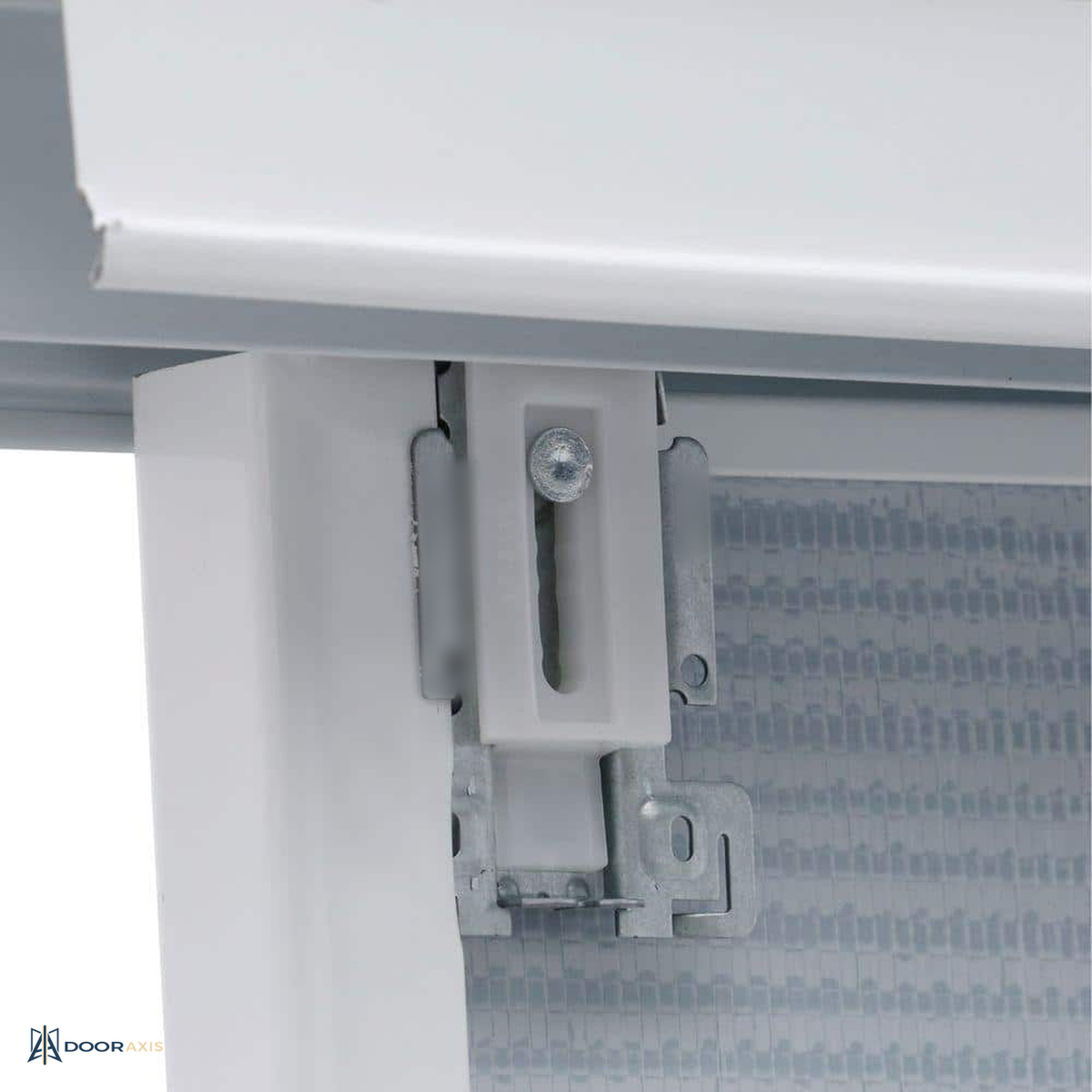 Door Axis 48 in x 80 in Framed Mirror Bypass Closet Door System, White Steel Frame - panel and glazing detail