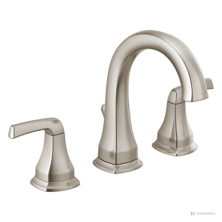 Namimera 8 in. Widespread Double-Handle Bathroom Faucet, 6 to 16 in. Centers, 1.2 GPM, Chrome - bn finish