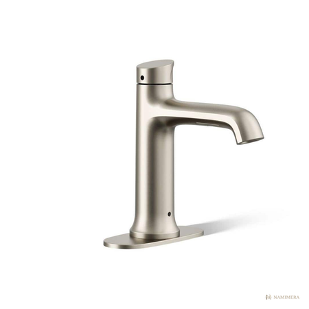 Namimera Touchless Single-Hole Bathroom Faucet, Battery Powered, 1.2 GPM, Matte Black - bn finish
