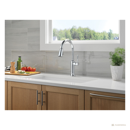 Namimera Pull-Down Kitchen Faucet with Stain-Resistant Finish, 1.8 GPM, Champagne Bronze - ch finish