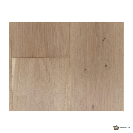 Lumber God Engineered White Oak Wide Plank Flooring, 9-7/16 in, 4 mm Wear Layer - room scene
