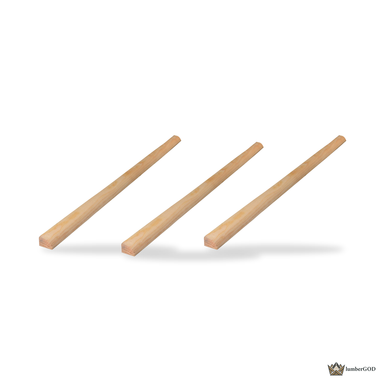 Lumber God Base Shoe Molding, 1/2 x 3/4 in, 8 ft - product view