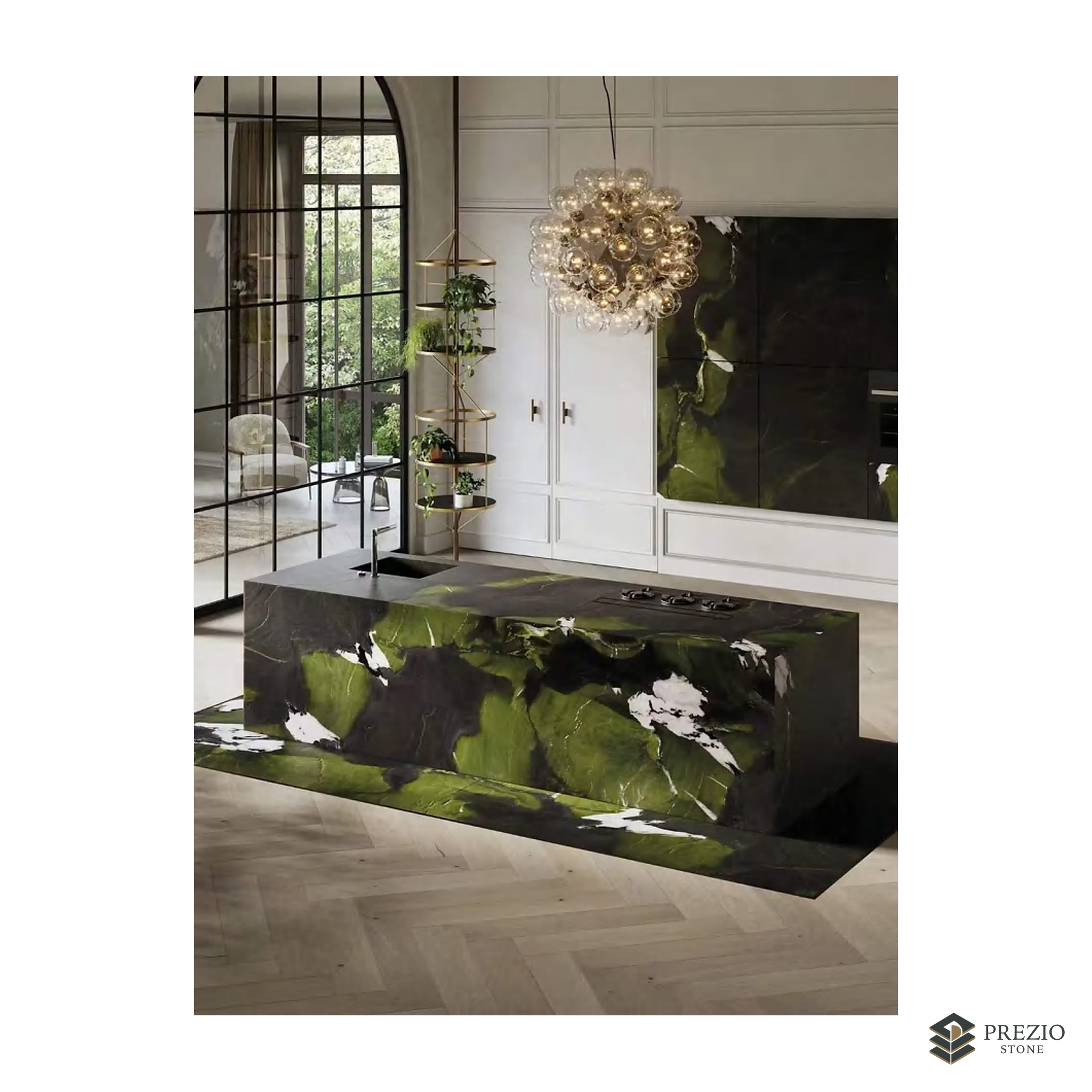 Prezio Stone Avocatus Quartzite Slab Program - installed application