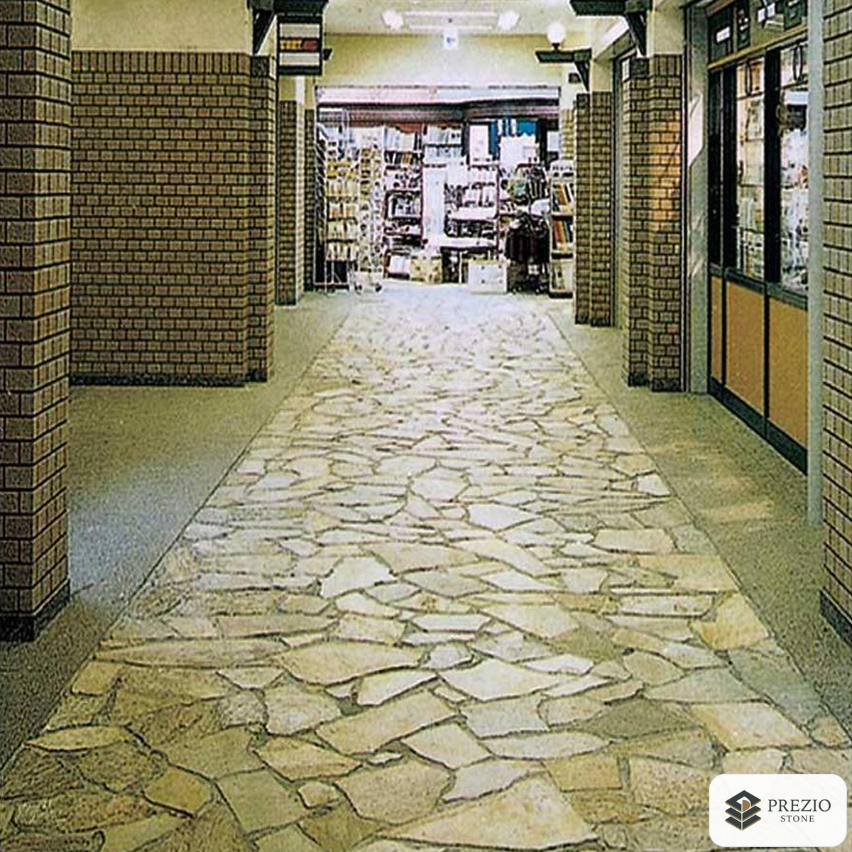 Prezio Stone Trailstone Flagstone Crazy Paving - installed application