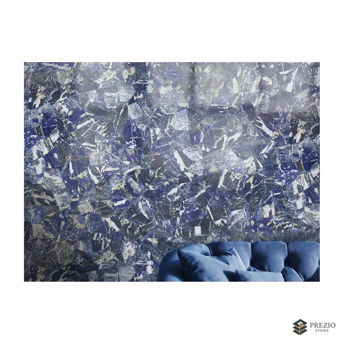 Prezio Stone Sodalite Blue Jasper Gemstone Surface Program - installed application