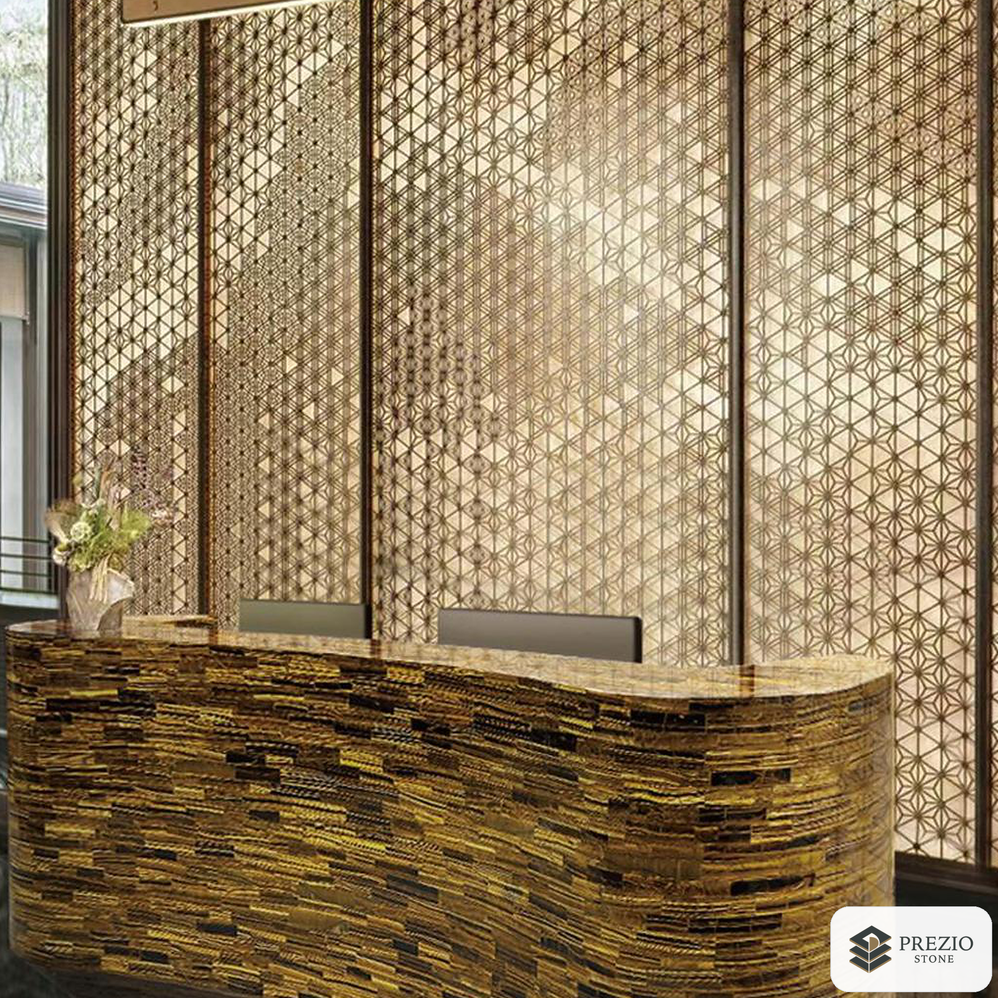 Prezio Stone Tiger Eye Gemstone Surface Program - installed application