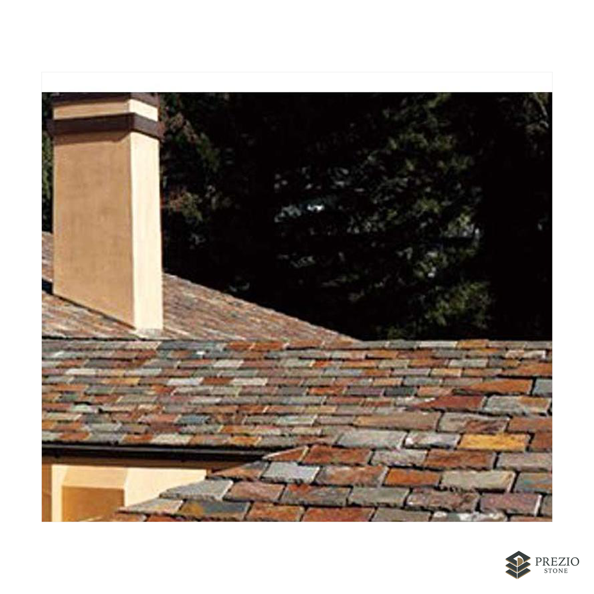 Prezio Stone Highpeak Natural Roofing Slate - installed application