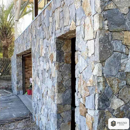 Prezio Stone Meadowrock Fieldstone Veneer - installed application