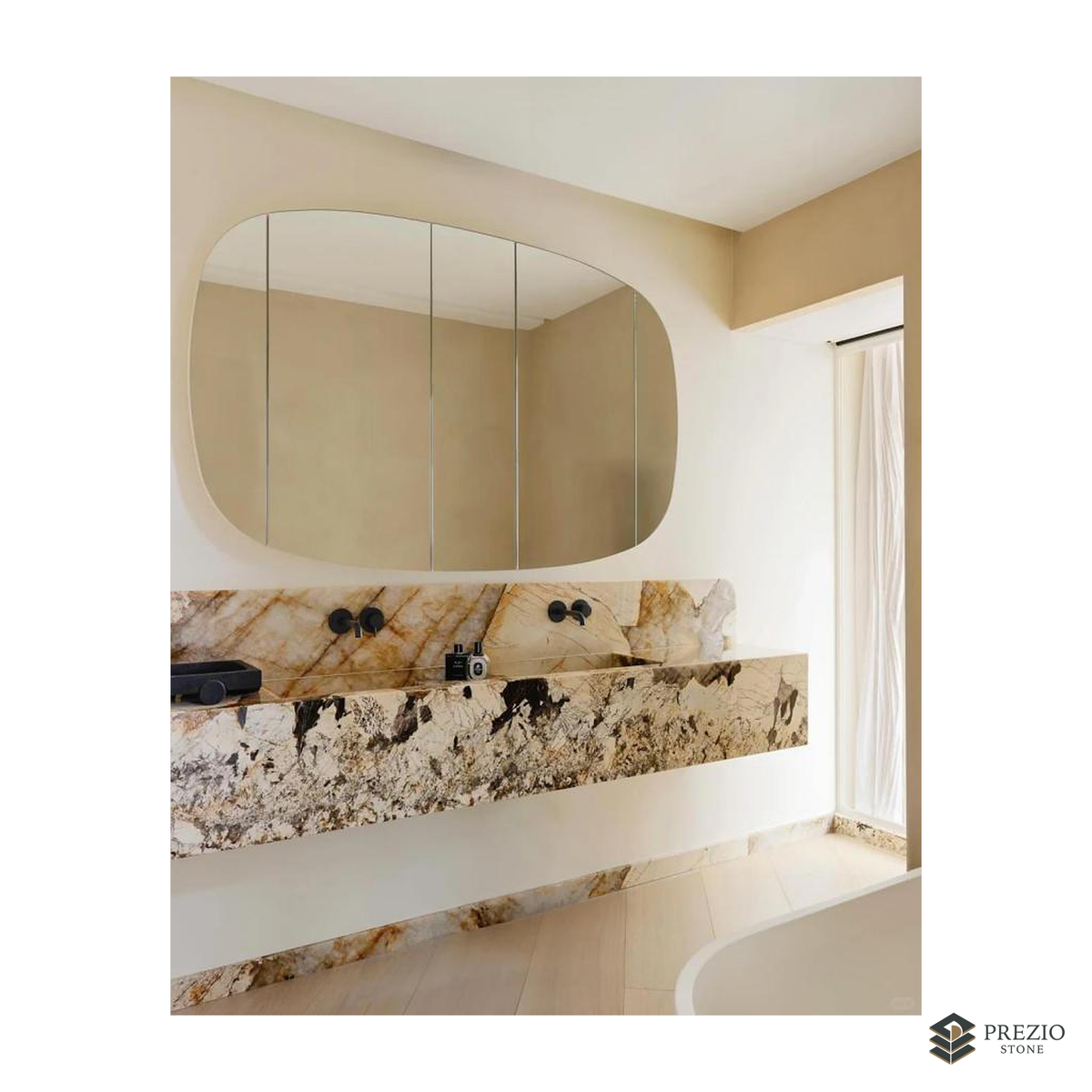 Prezio Stone Patagonia Quartzite Slab Program - installed application