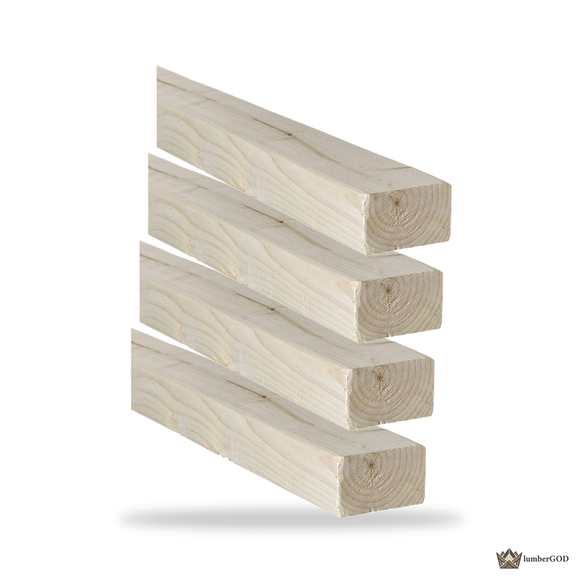 Lumber God 2x3 SPF No. 2 Dimensional Lumber, Kiln Dried - stacked unit view