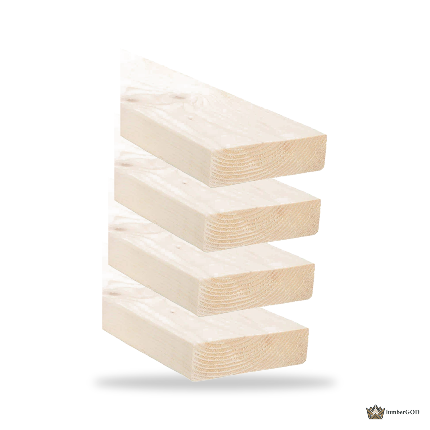 Lumber God 2x6 SPF No. 1 Dimensional Lumber, Kiln Dried - stacked unit view