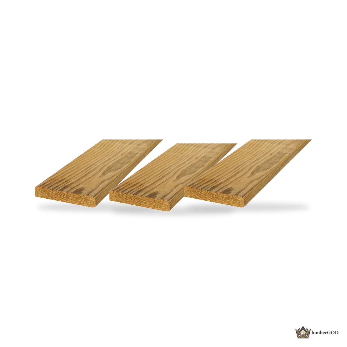 Lumber God 5/4 x 6 Pressure Treated Deck Board, Ground Contact - stacked unit view