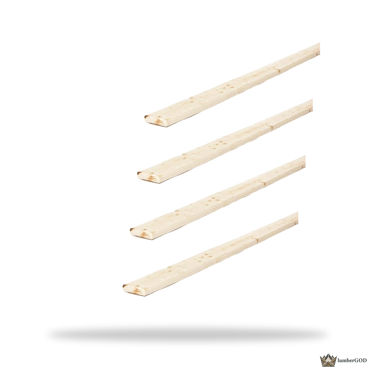 Lumber God 1x3 Furring Strip, 8 ft - stacked unit view