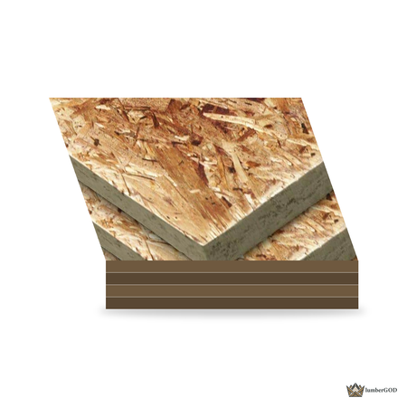 Lumber God 15/32 in OSB Sheathing, 4x8 Panel - stacked unit view