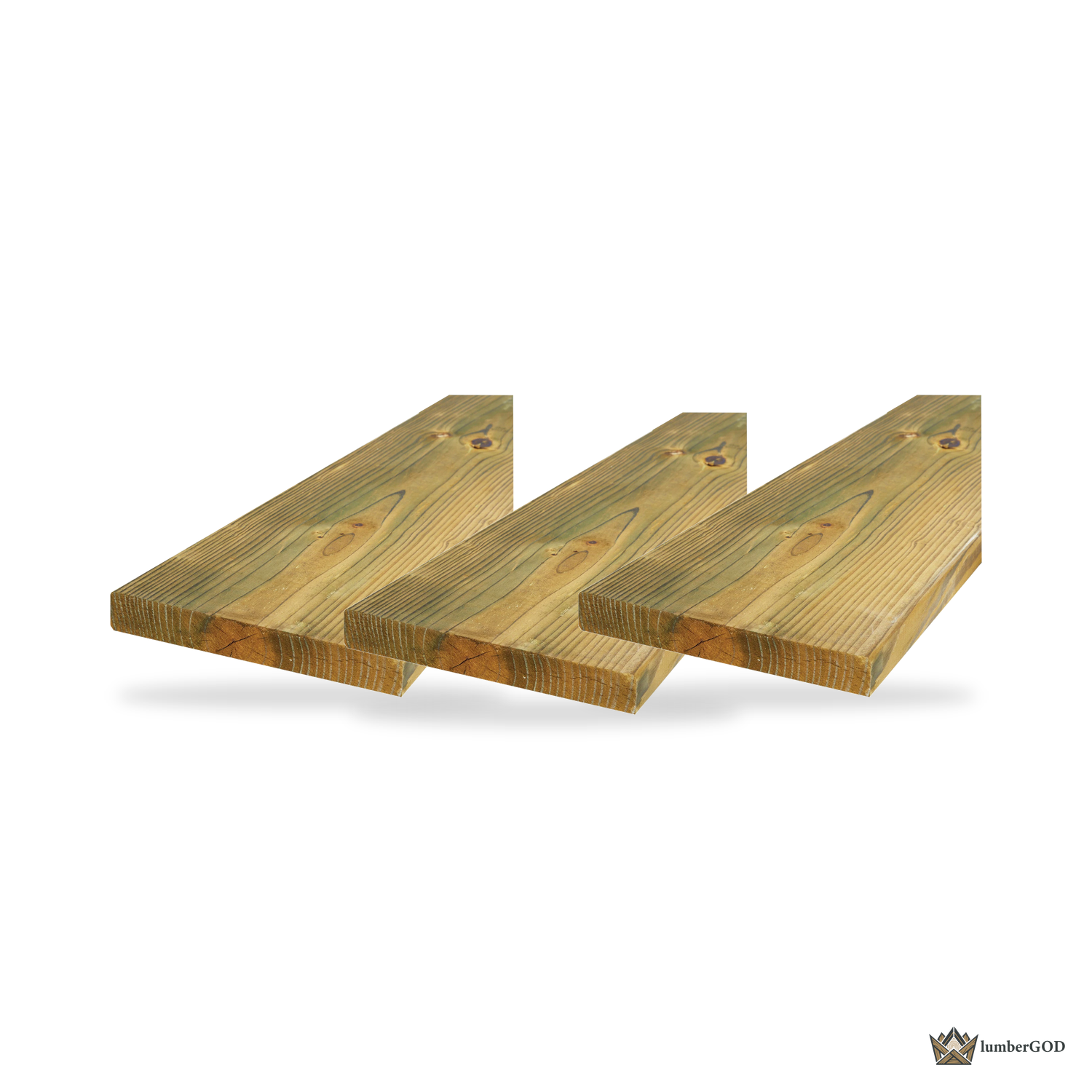 Lumber God 2x12 Pressure Treated Lumber, Ground Contact - stacked unit view