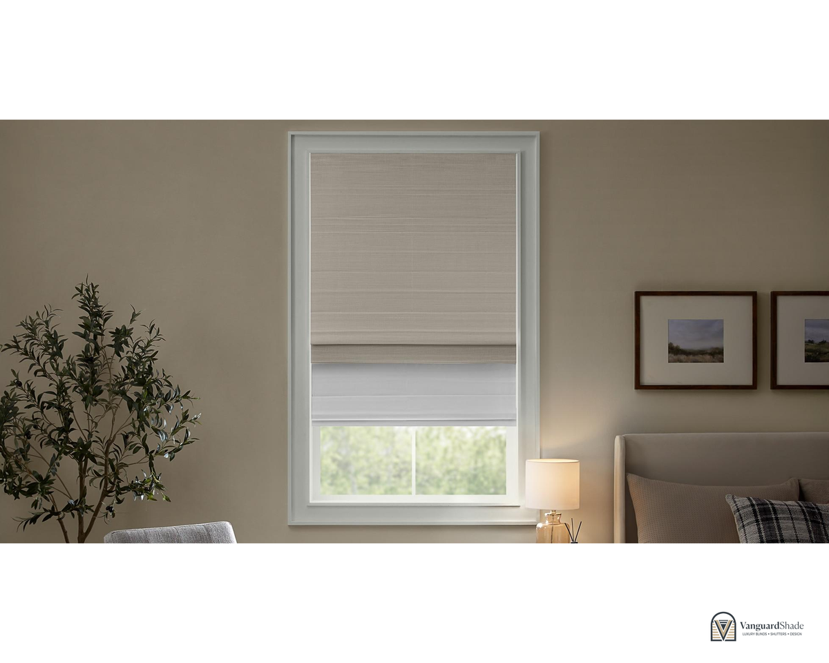 Vanguard Shade Cordless Woven Wood Shade, Natural Bamboo, Custom Cut - alternate view