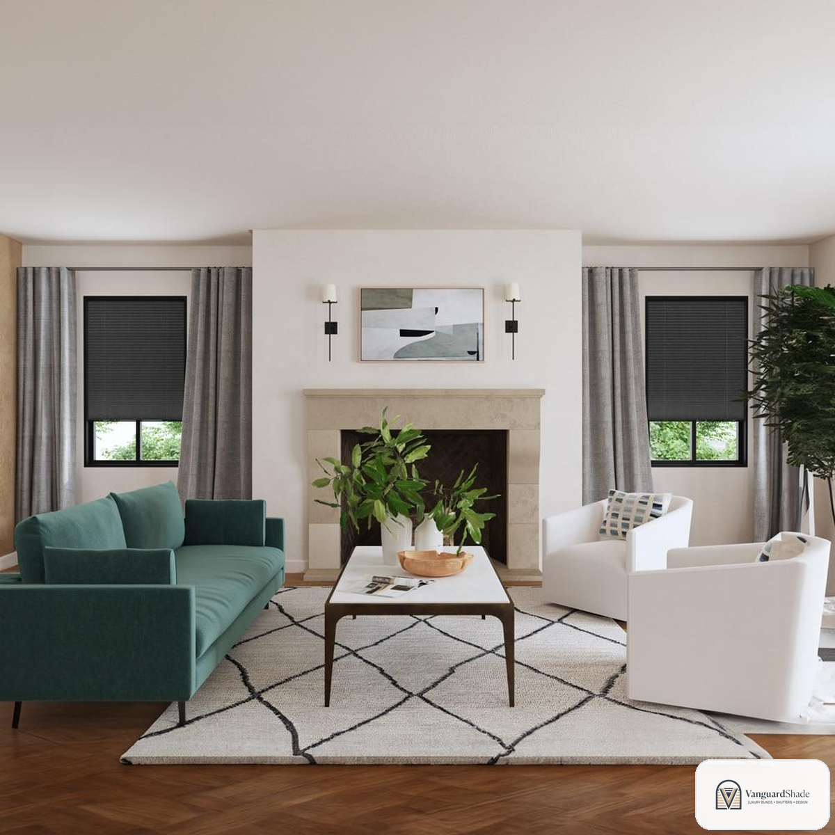 Vanguard Shade 1 in. Pleated Shade, Light Filtering, Custom Cut - alternate view