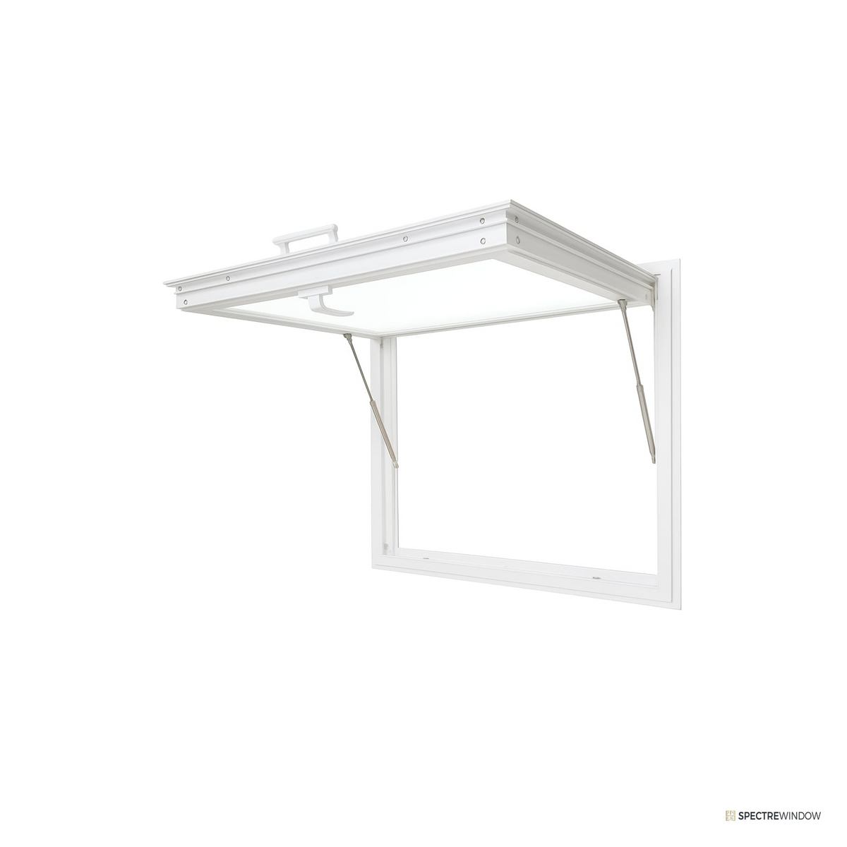 Spectre Window 47.5 in. x 35.5 in. Aluminum Awning Window with Tempered Insulated Glass - installed view