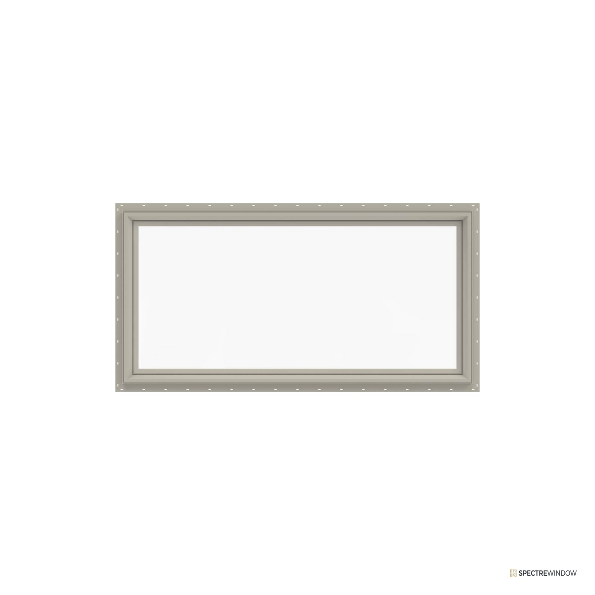 Spectre Window 47.5 in. x 23.5 in. Vinyl Picture Window with Low-E Insulated Glass - installed view