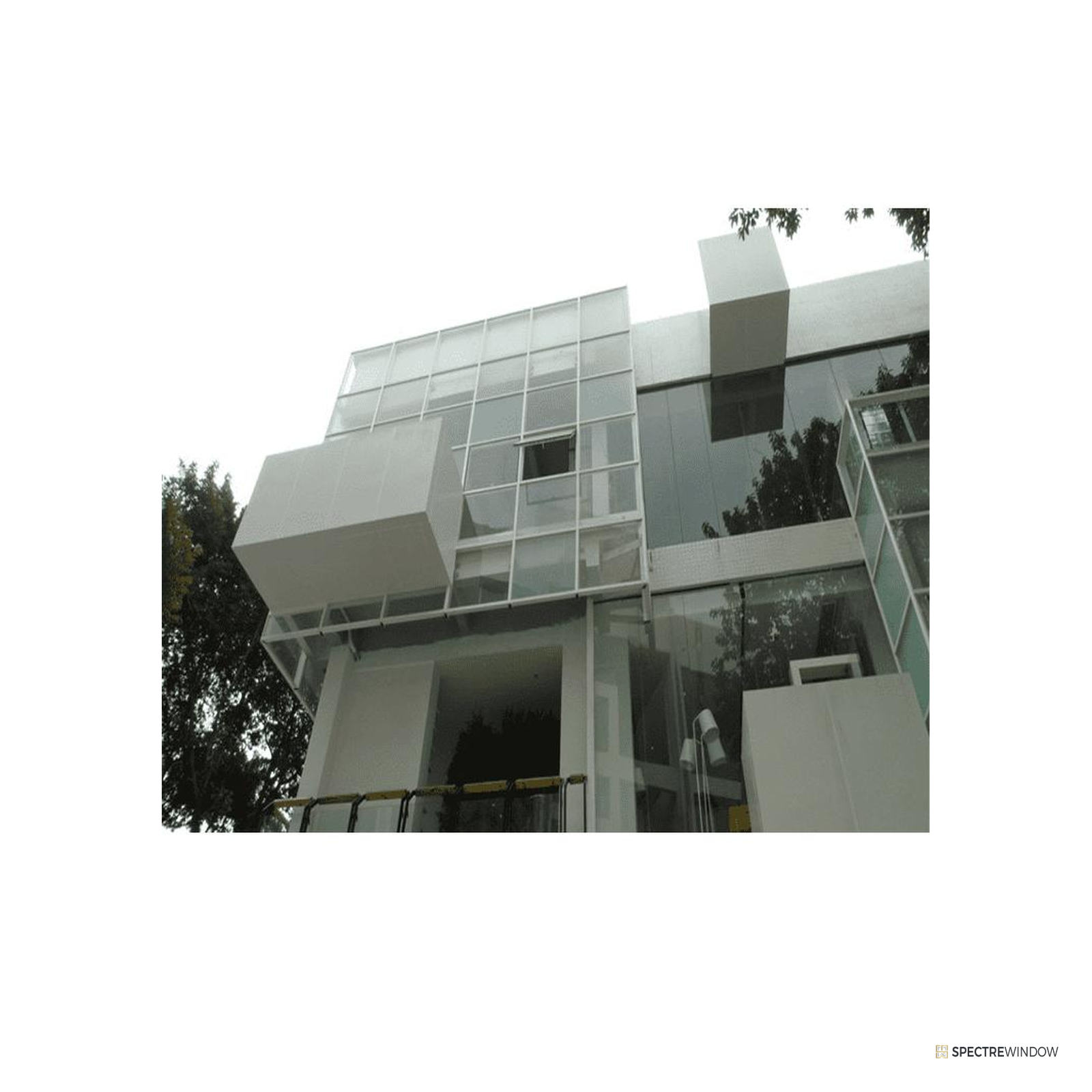Spectre Window 130 Series Exposed Frame Aluminum Curtain Wall System - installed view